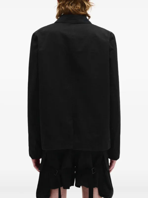 ANN DEMEULEMEESTER シャツジャケット Ann Demeulemeester シャツジャケット | ブラック | FARFETCH JP