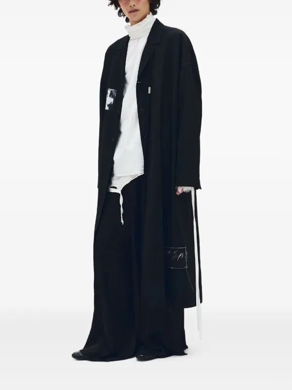 Ann Demeulemeester Dario トレンチコート | ブラック | FARFETCH JP