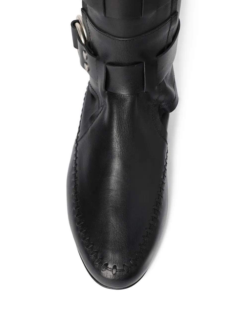 Ann Demeulemeester Siver biker boots Black