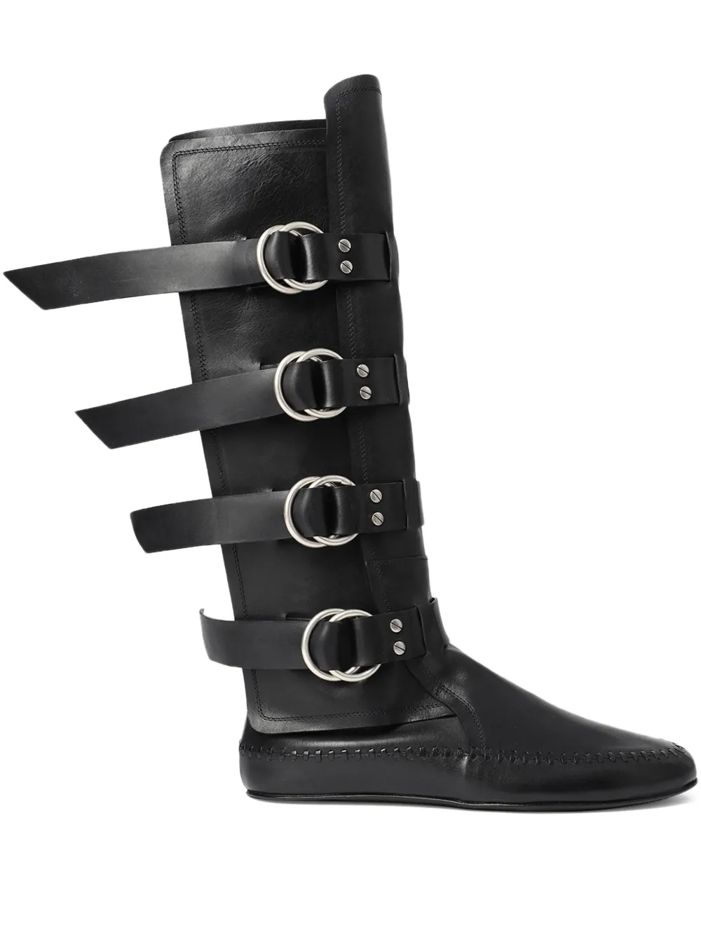 Ann Demeulemeester Siver biker boots | Black | Image 1