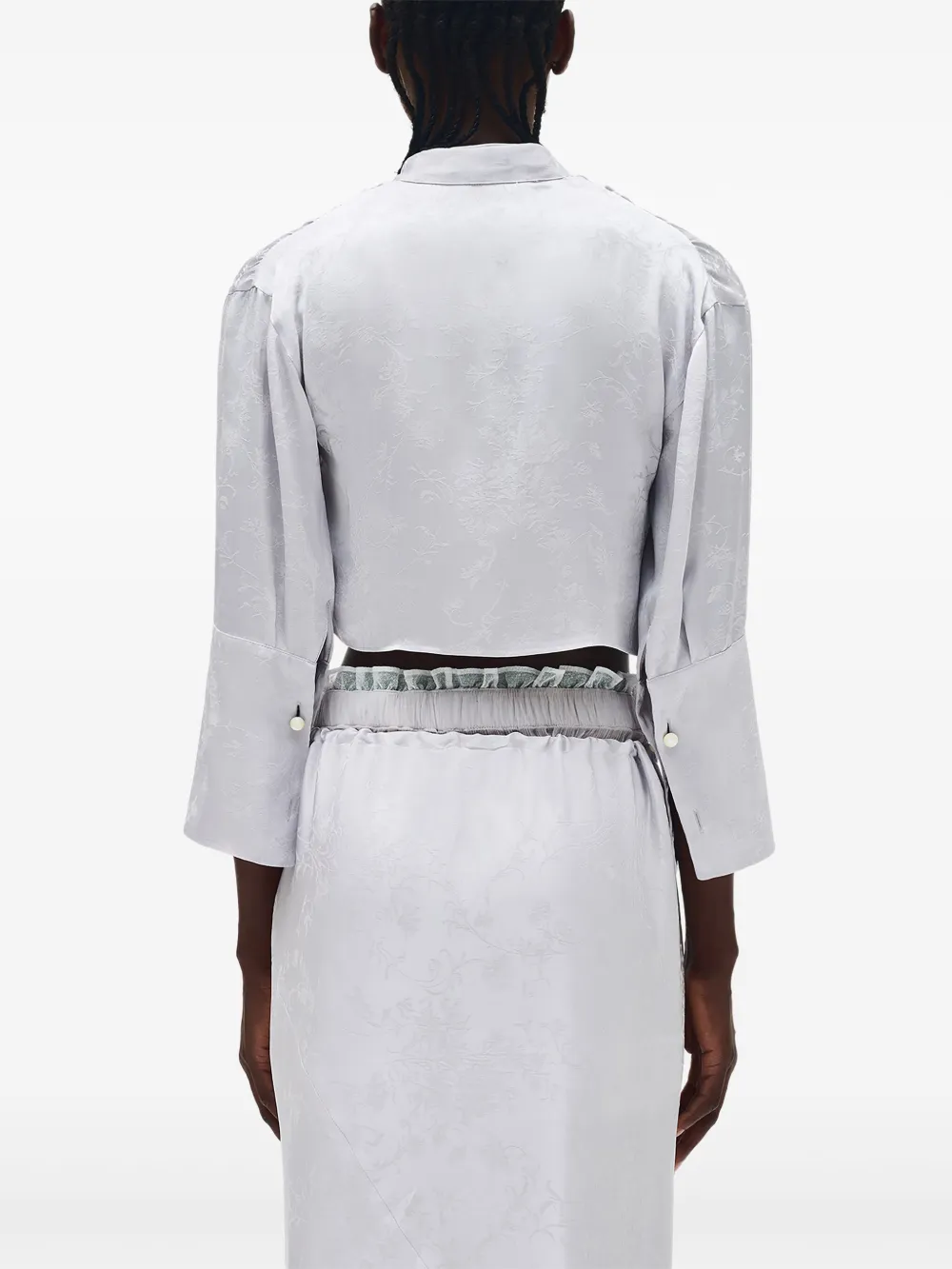 Ann Demeulemeester Moni cropped top Roze