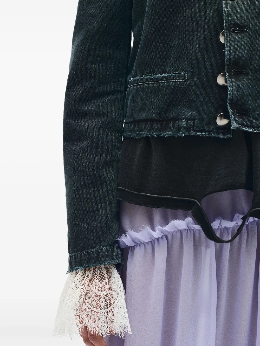 Ann Demeulemeester Cropped jack Zwart