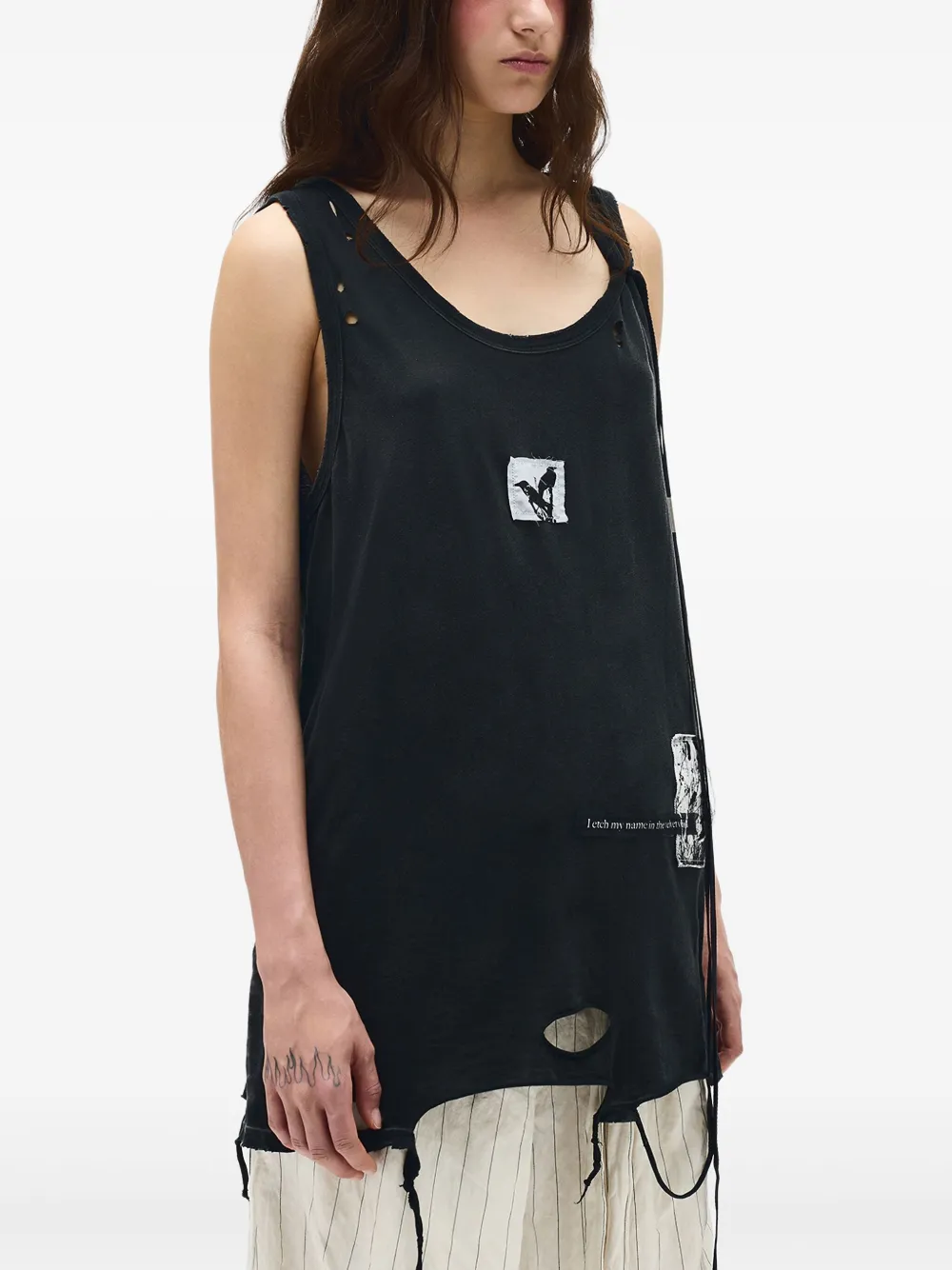 Ann Demeulemeester Zina tanktop Zwart