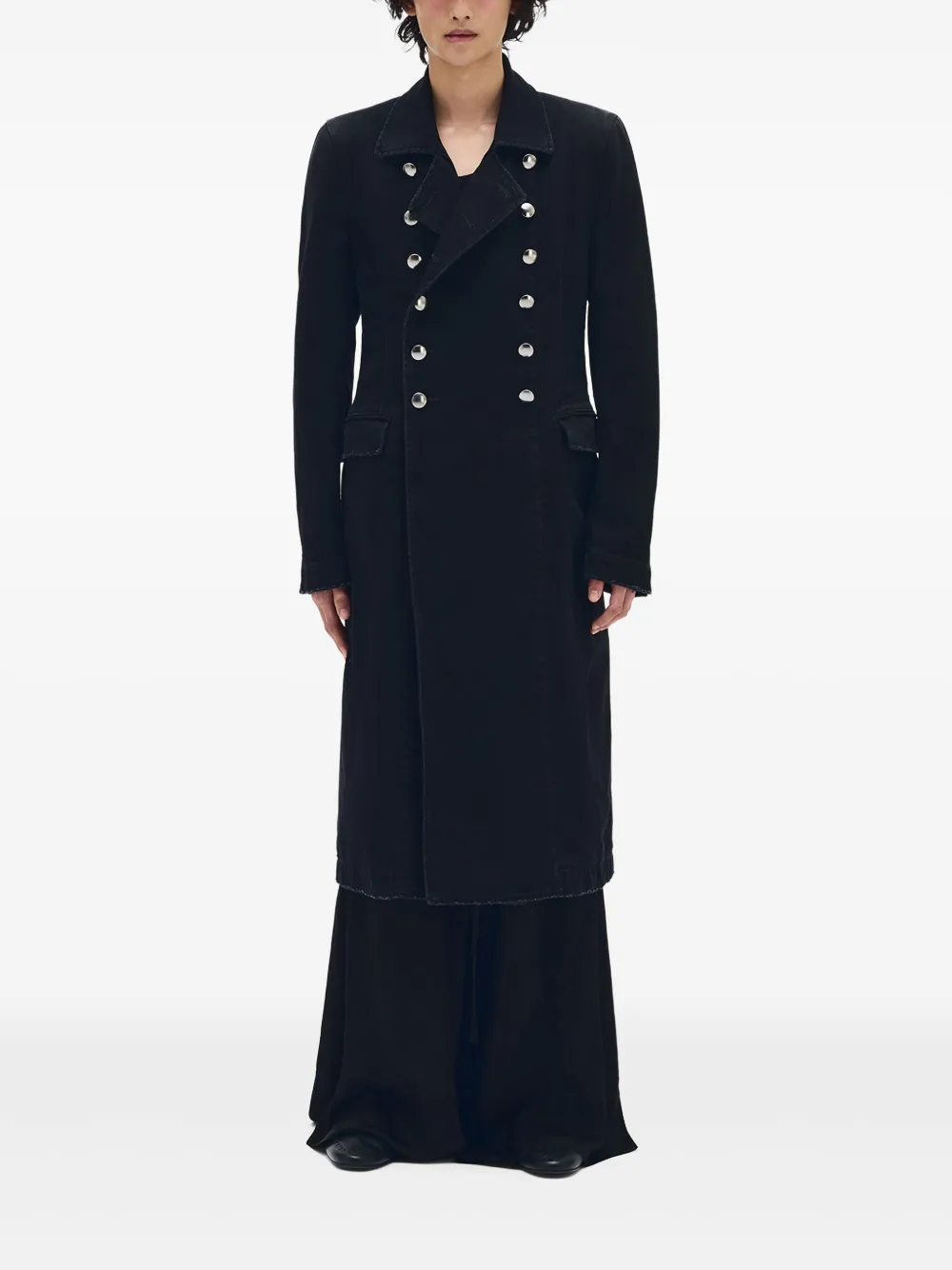 Ann Demeulemeester Willem ダブルトレンチコート | ブラック | Image 1