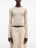 Ann Demeulemeester Kati cropped sweater - Neutrals