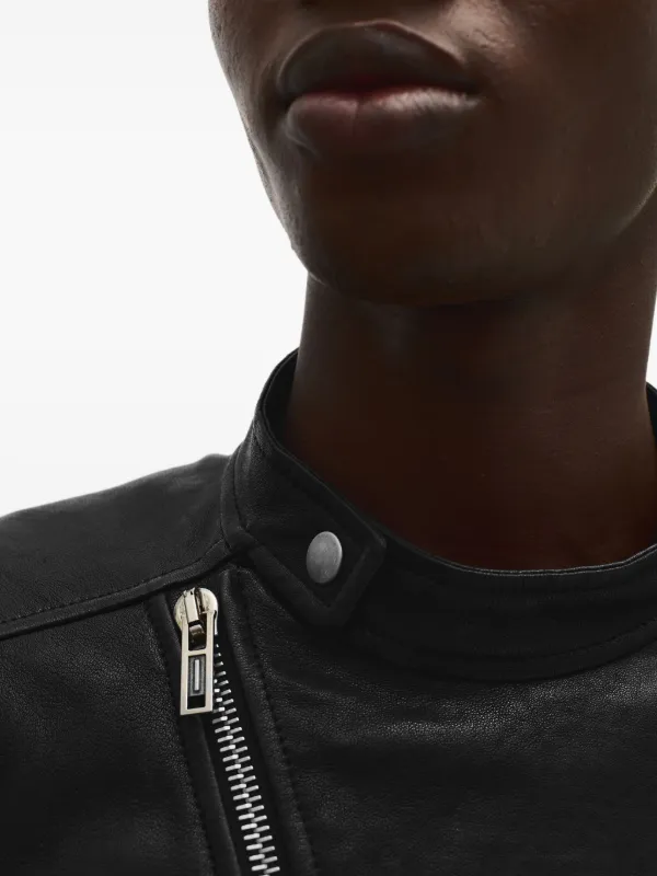 Ann Demeulemeester レザージャケット | ブラック | FARFETCH JP