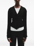 Ann Demeulemeester wool cardigan - Black