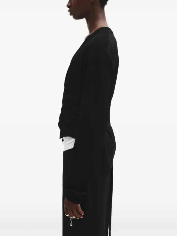Ann Demeulemeester ウール カーディガン | ブラック | FARFETCH JP