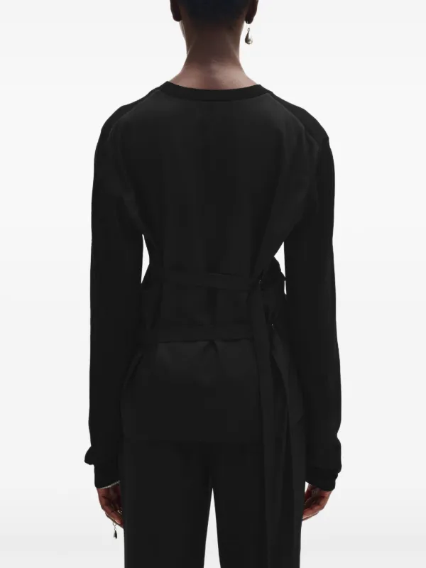 Ann Demeulemeester ウール カーディガン | ブラック | FARFETCH JP