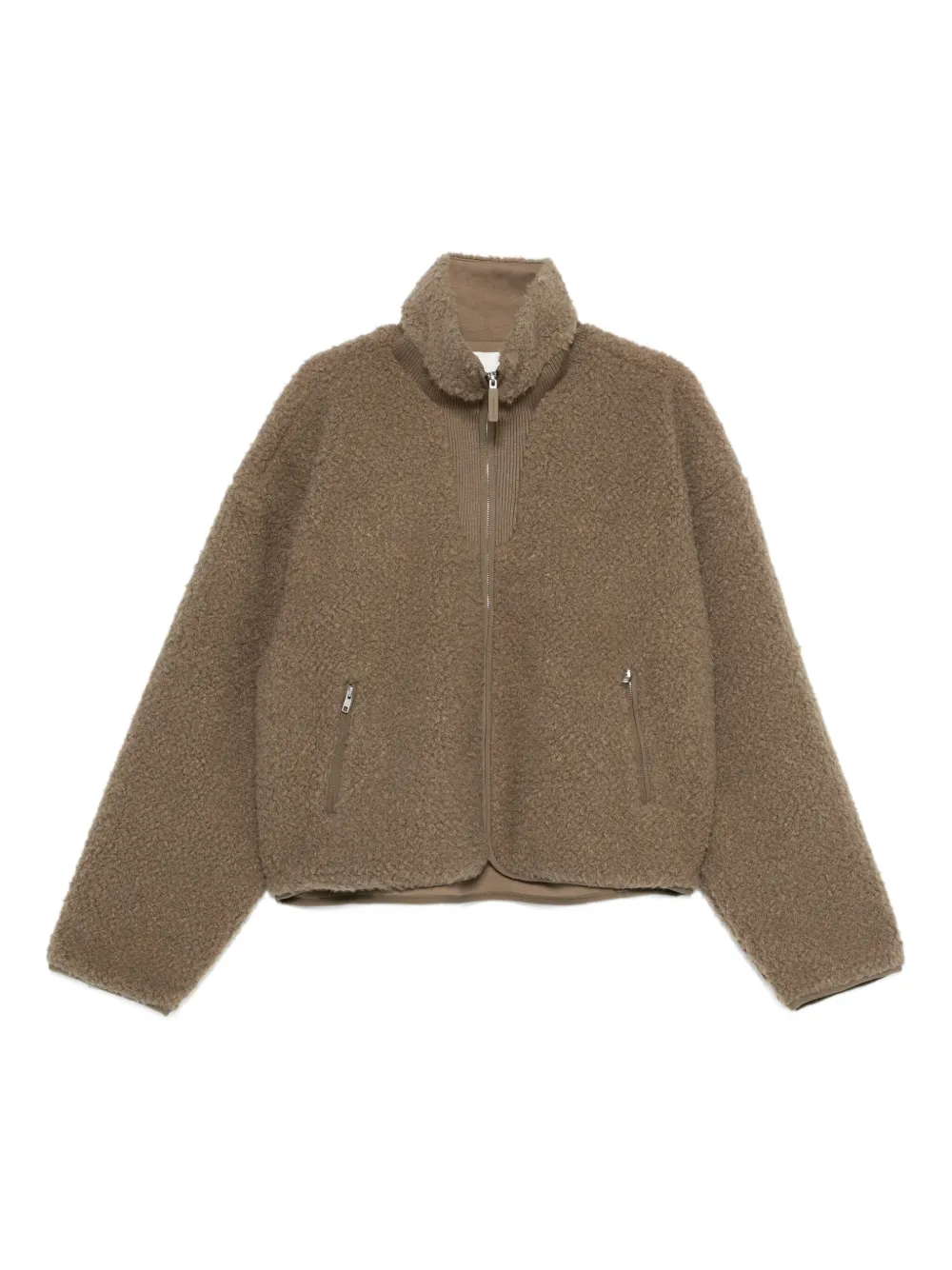 ENTIRE STUDIOS Ef faux-fut zip jacket | Brown | Image 1