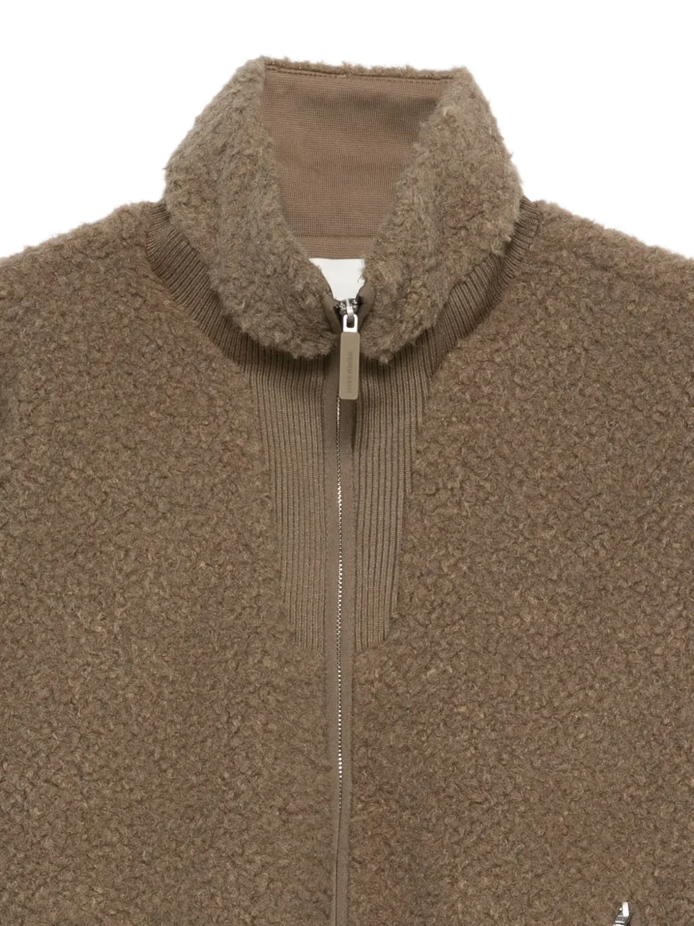 ENTIRE STUDIOS Ef jack van imitatiebont met rits Bruin