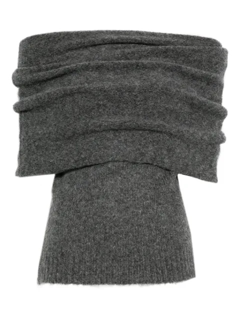 ENTIRE STUDIOS off-shoulder sleeveless knitted top