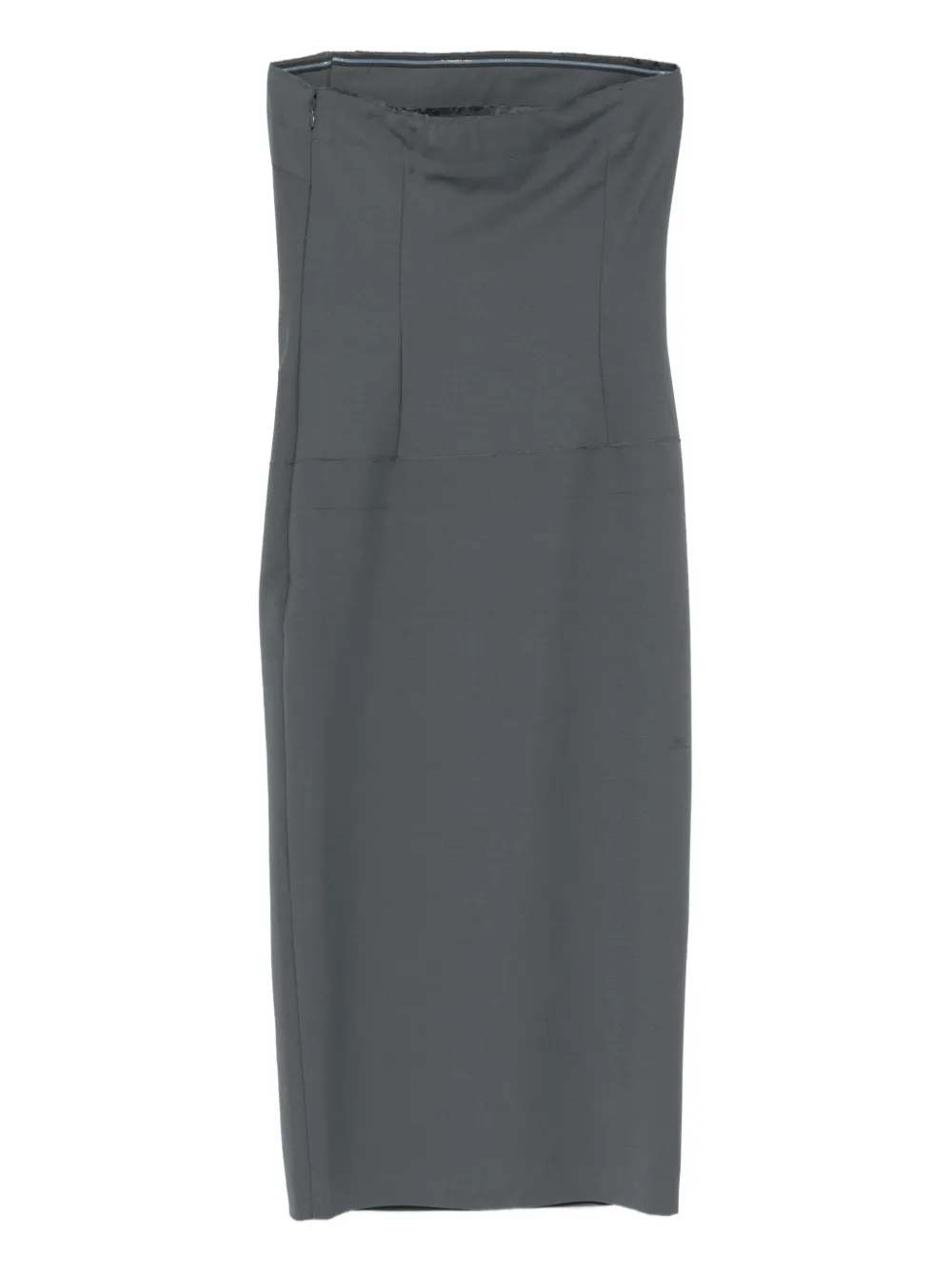 ENTIRE STUDIOS strapless midi dress - Grijs