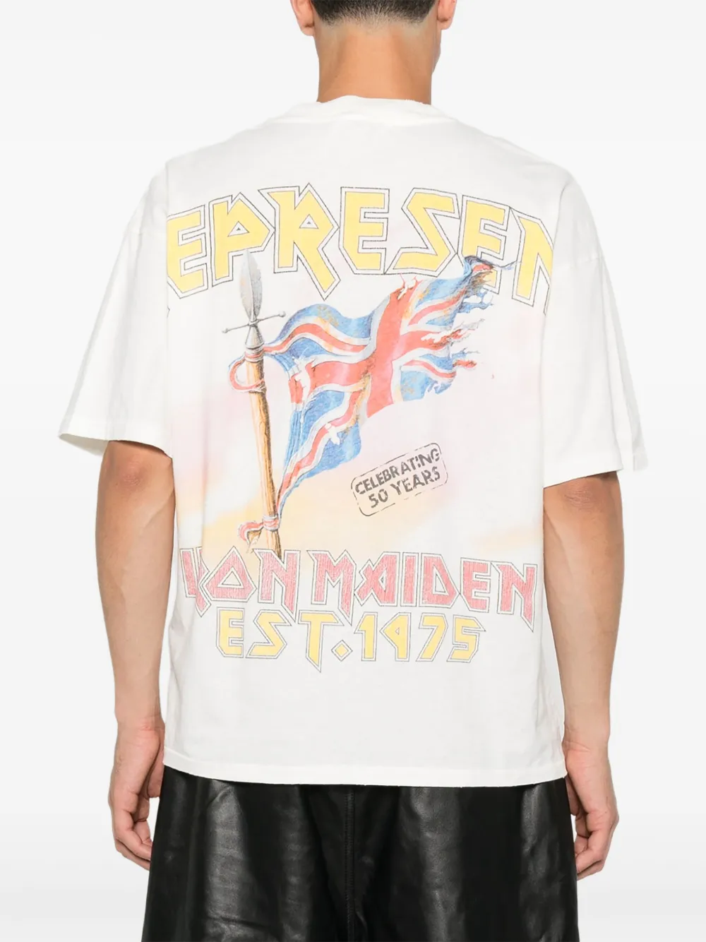 Represent Iron Maiden Steed T-shirt Wit