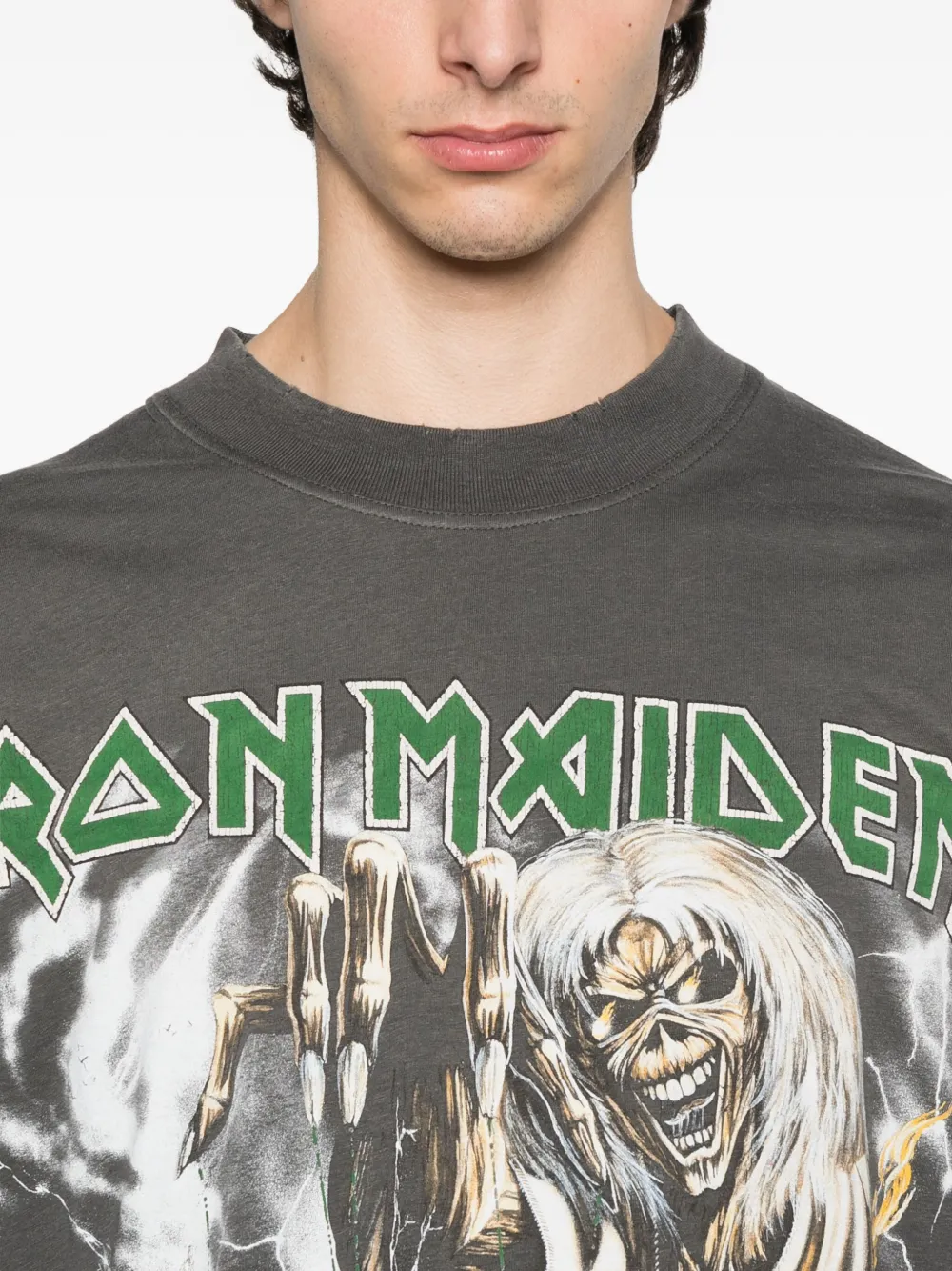 Represent Iron Maiden Number of the Beast T-shirt Grijs