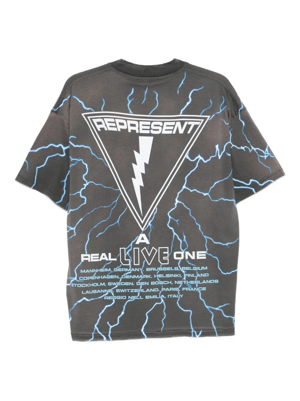Represent Iron Maiden A Real Live One T-shirt Grijs