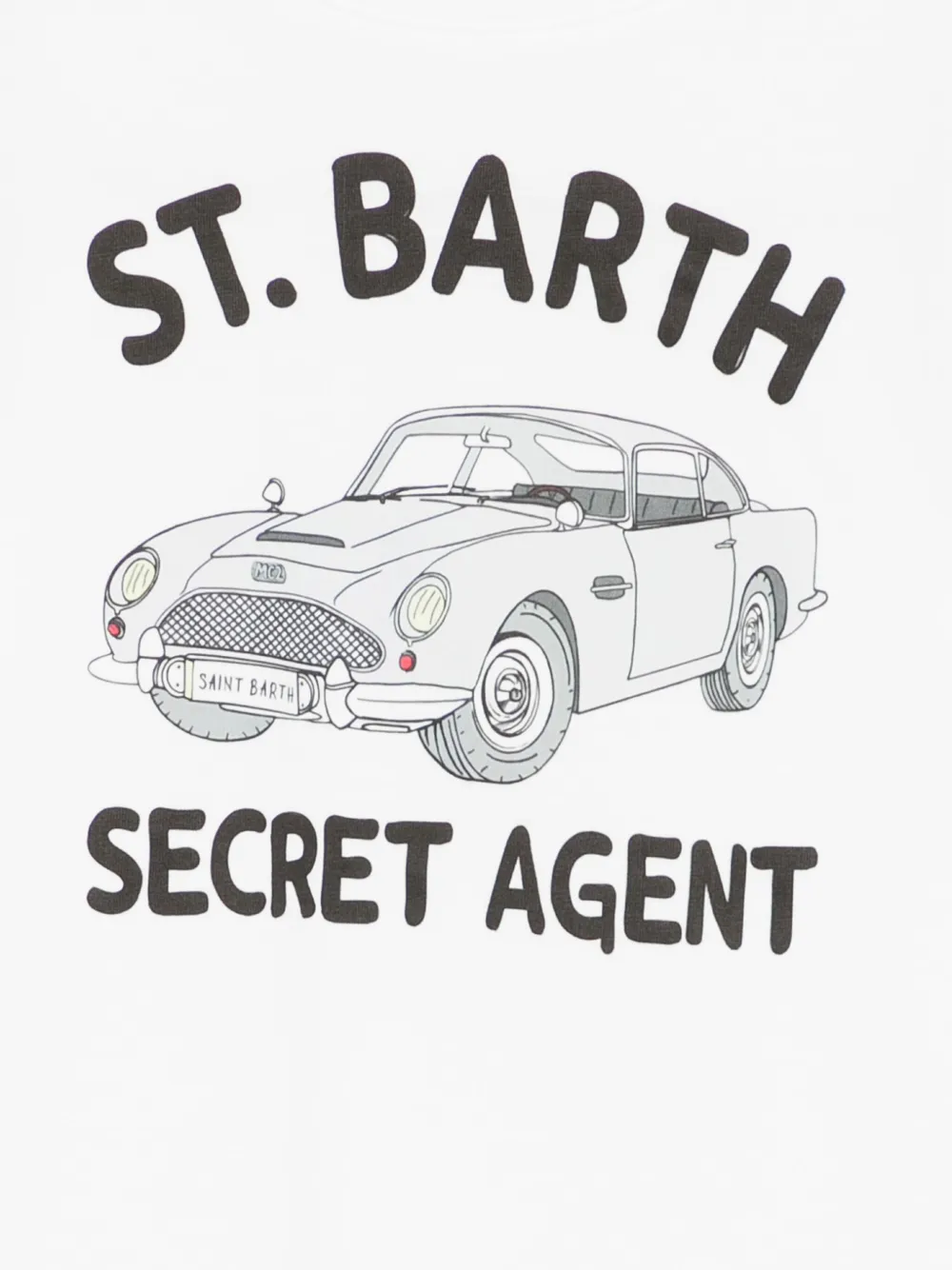 MC2 Saint Barth Kids Barth Secret T-shirt Wit