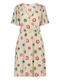 Fabienne Chapot Asha floral-print wrap dress - Neutrals