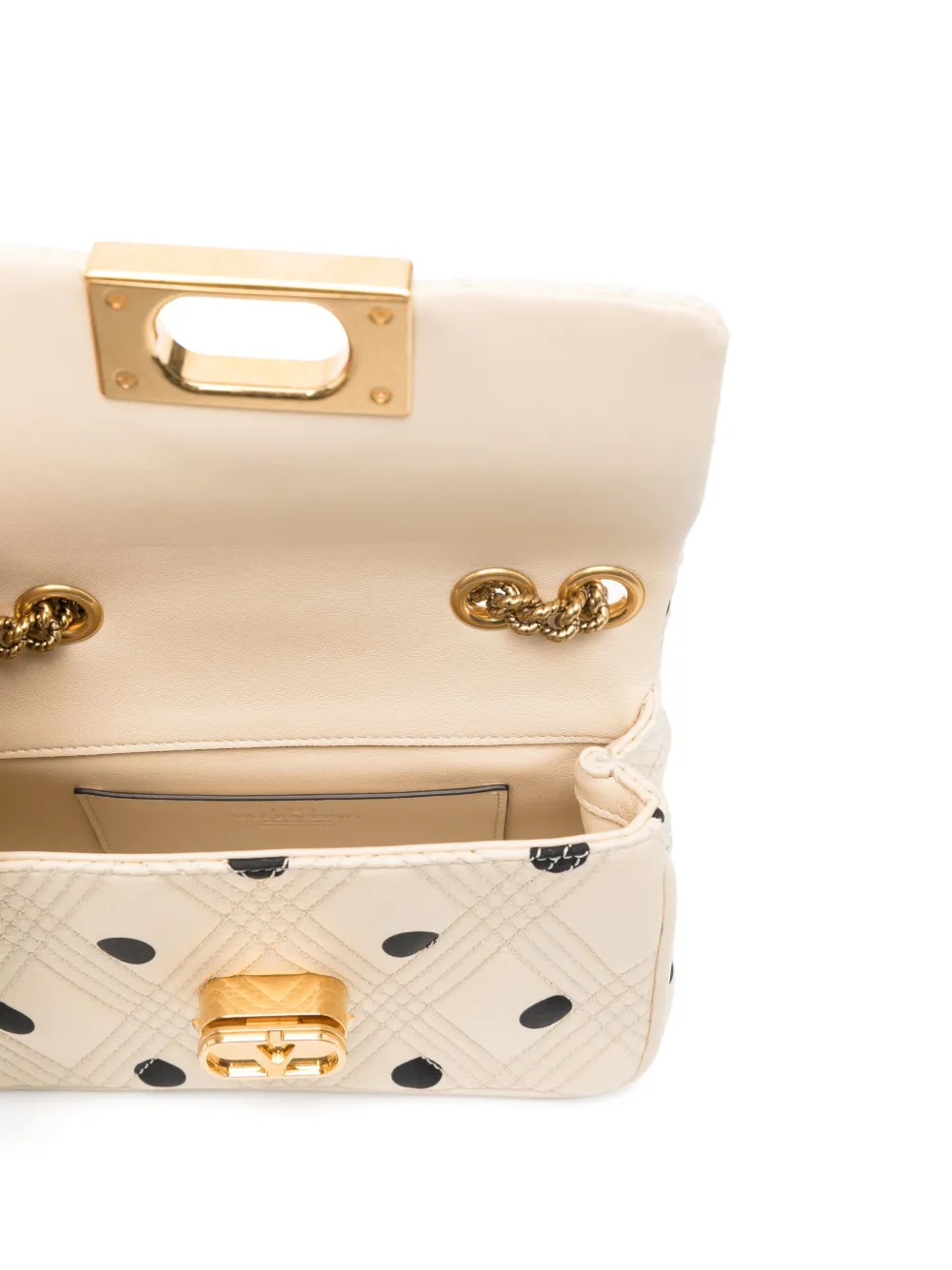Valentino Garavani Schoudertas met stippen Beige