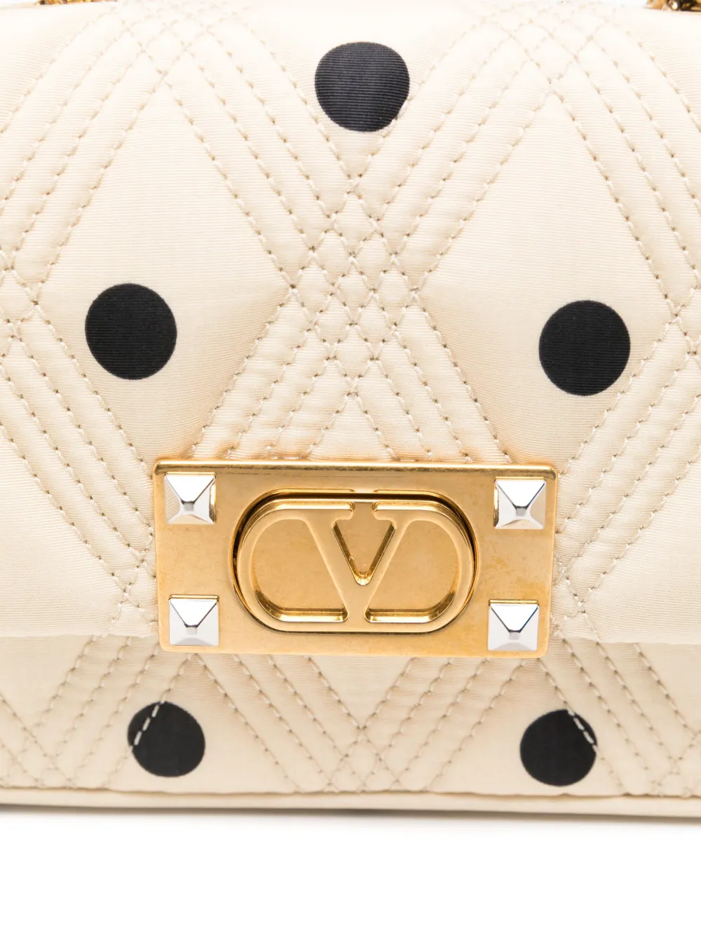 Valentino Garavani Schoudertas met stippen Beige