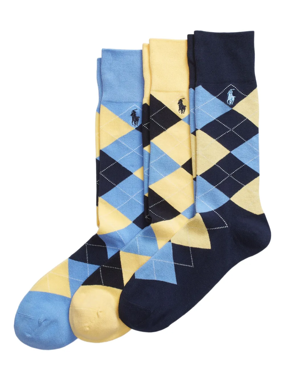 Polo Ralph Lauren Drie paar sokken met logo Blauw
