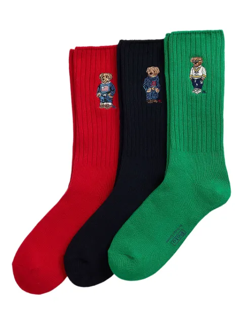 Polo Ralph Lauren Calzini con motivo Bear (3 paia)