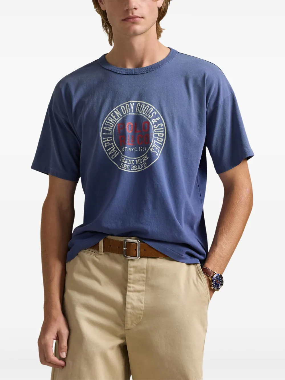 Polo Ralph Lauren T-shirt met print Blauw