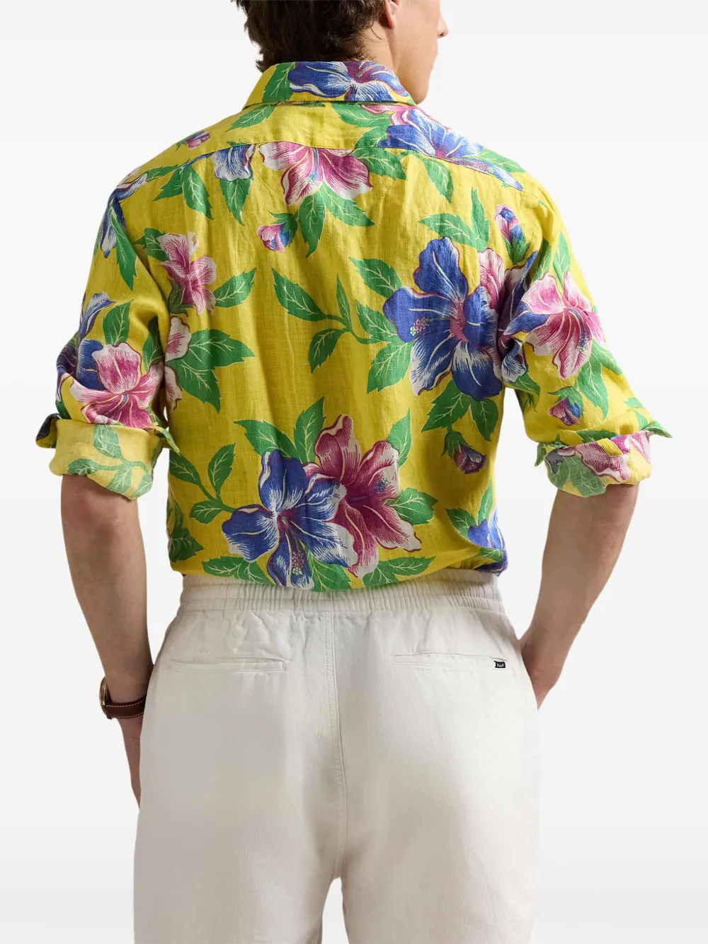 Polo Ralph Lauren Linnen overhemd Geel