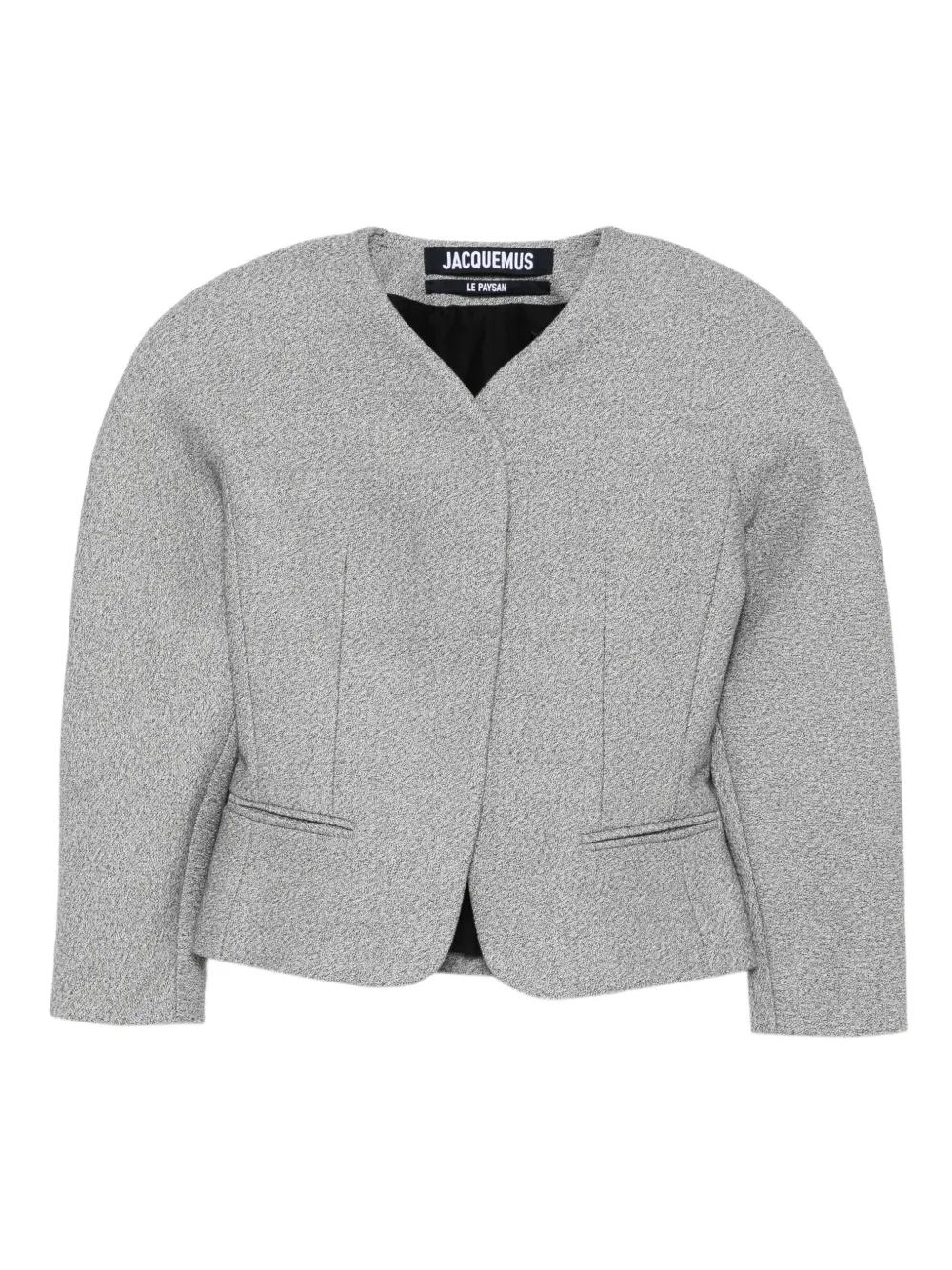 Jacquemus textured-fabric fitted jacket | Grey | Image 1