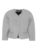 Jacquemus textured-fabric fitted jacket - Grey