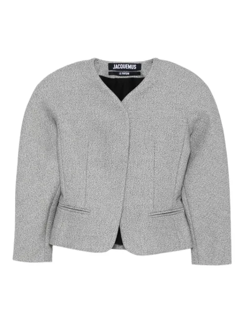 Jacquemus textured-fabric fitted jacket