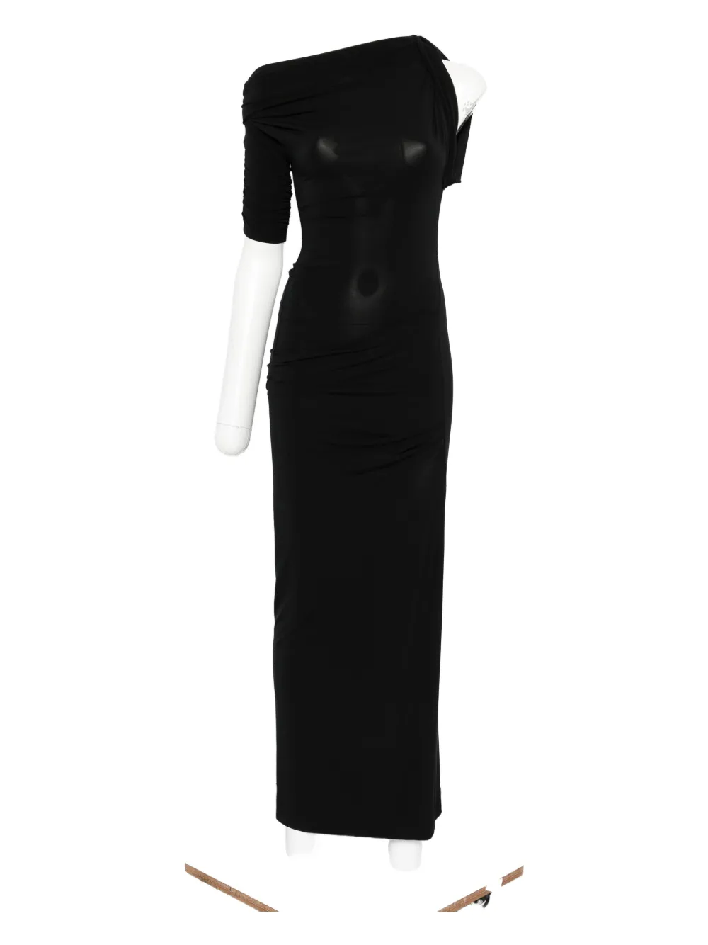 Jacquemus The Drapeado maxi dress Zwart