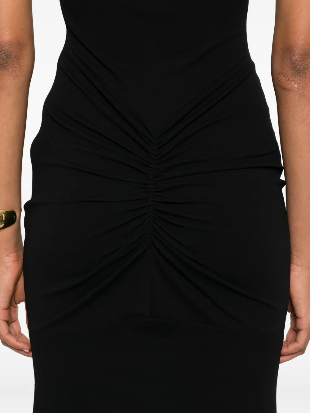 Jacquemus Womens Black La Robe Alba Cap-sleeves Stretch-woven Maxi Dress In Black