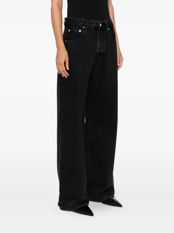 Jacquemus The Wide de-Nîmes ジーンズ | ブラック | FARFETCH JP
