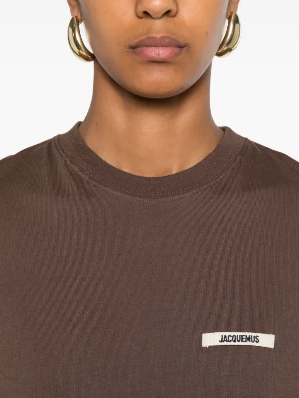 Jacquemus The Gros Grain T-shirt | Brown | FARFETCH