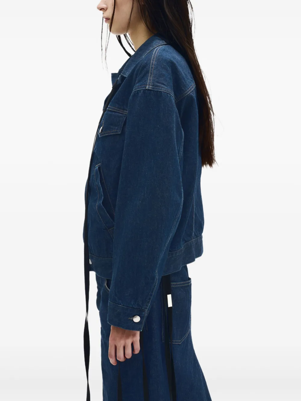 Ann Demeulemeester Denim jack Blauw
