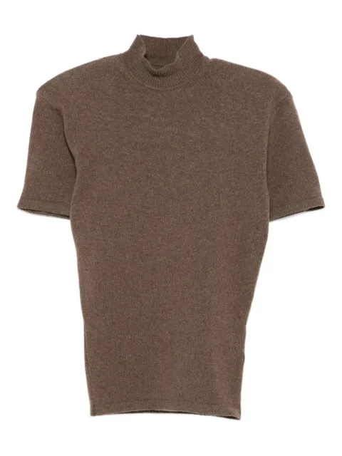Jacquemus high-neck short-sleeve top