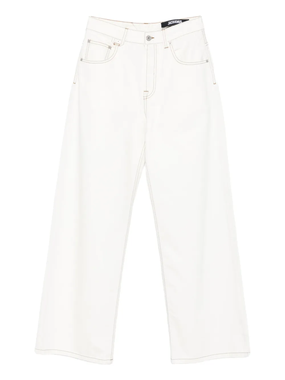 Jacquemus Le De-Nimes wide-leg jeans Wit