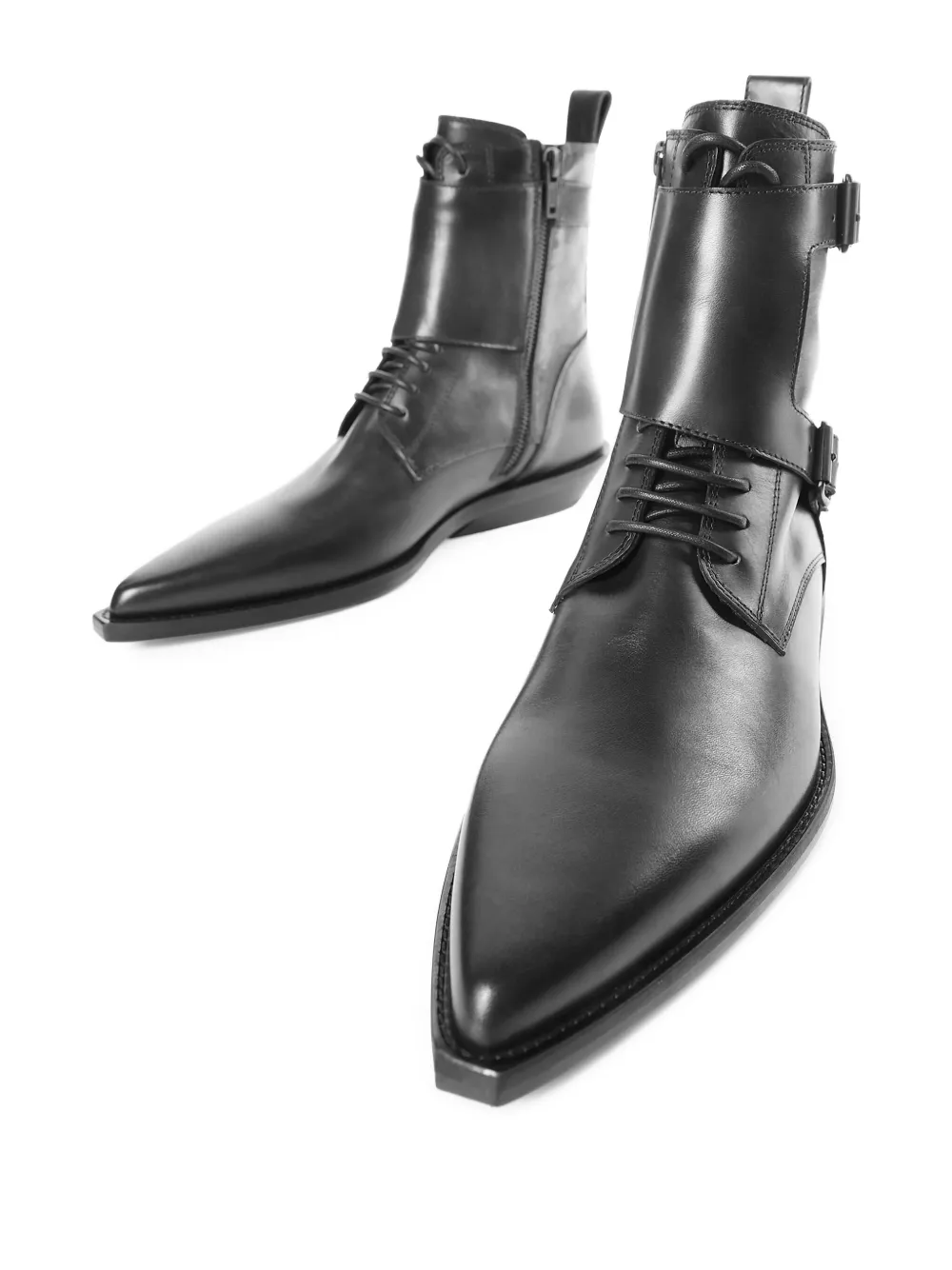 Ann Demeulemeester Efro biker ankle boots 099 BLACK