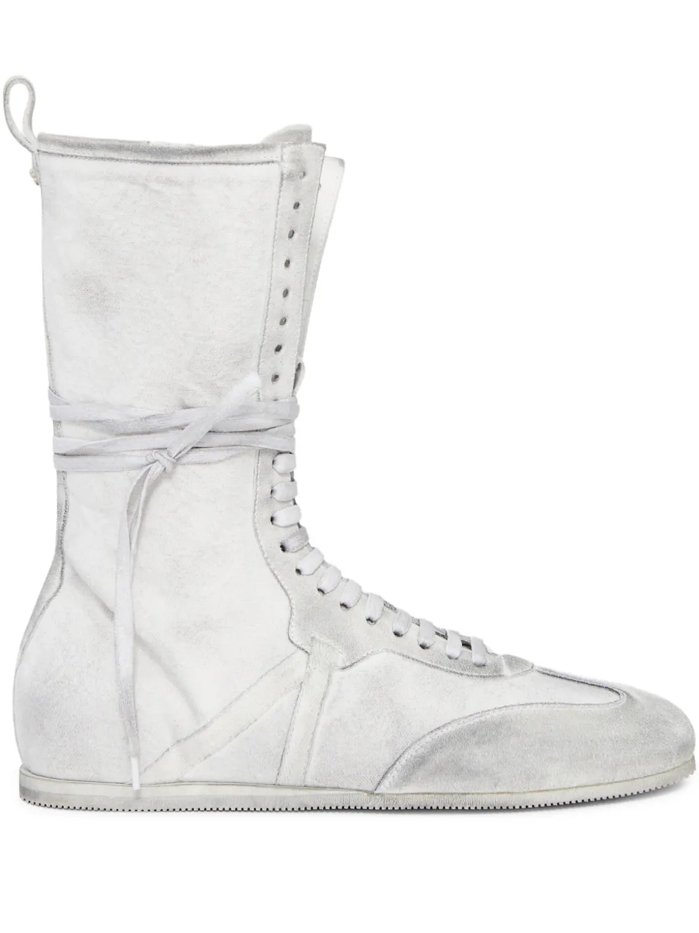 Ann Demeulemeester Fides high-top boxing sneakers White