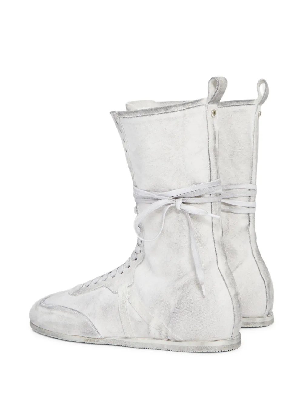 Ann Demeulemeester Fides high-top boxing sneakers White