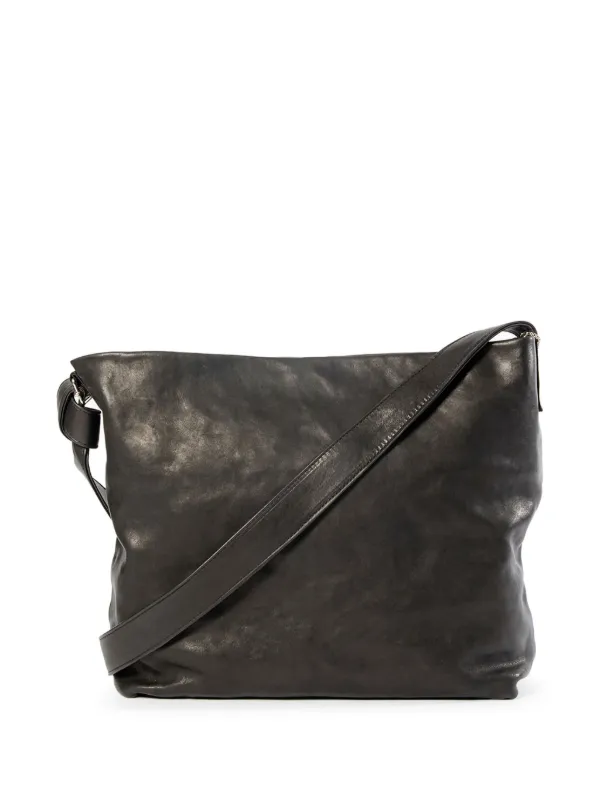 ann demeulemeester レザー ショルダーバッグ Ann Demeulemeester Medium Runa Shoulder Bag | Black | FARFETCH