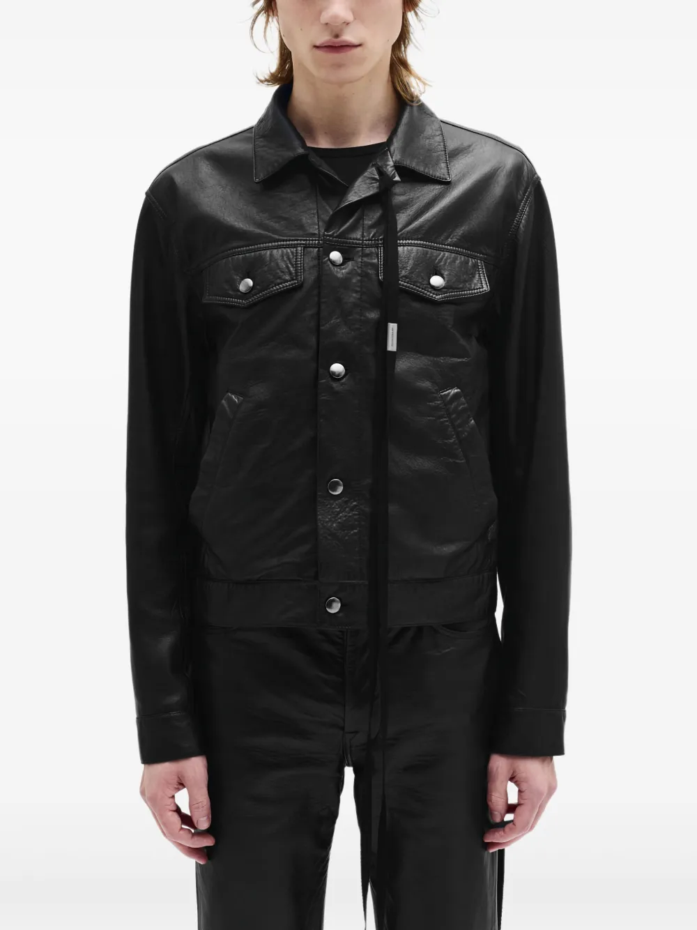Ann Demeulemeester Raf leather jacket | Black | Image 1