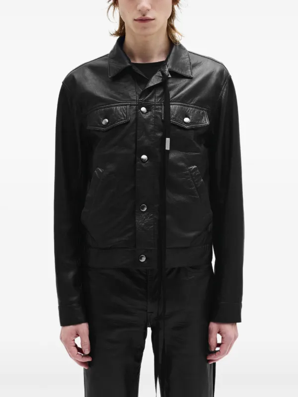 Ann Demeulemeester Raf レザージャケット | ブラック | FARFETCH JP Ann Demeulemeester Raf レザージャケット | ブラック | FARFETCH JP