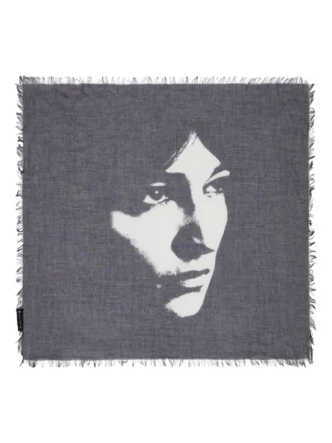 Ann Demeulemeester graphic-print scarf 