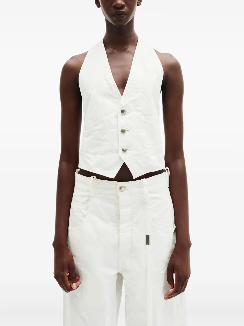 Ann Demeulemeester Monique gilet Wit