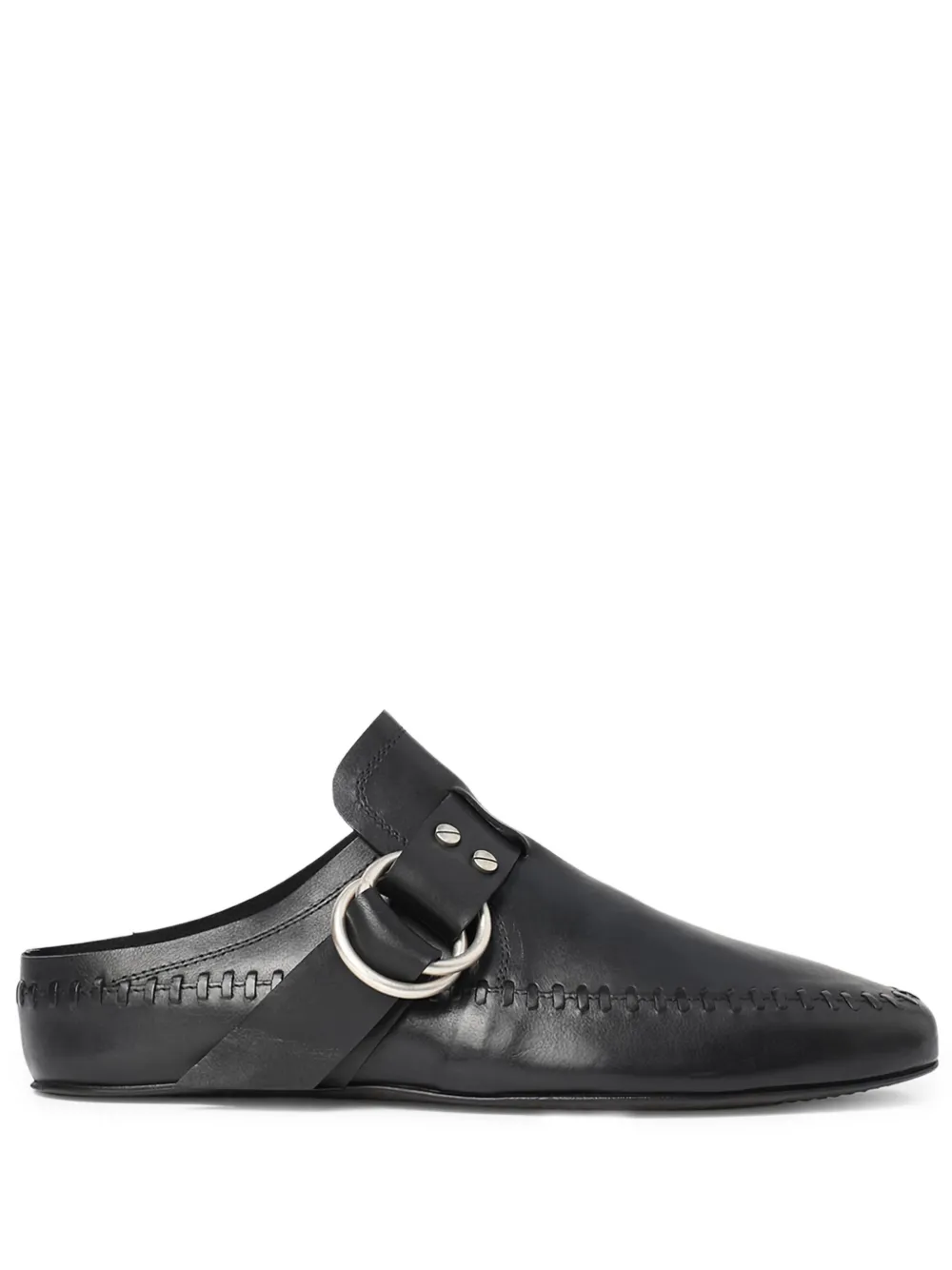 Ann Demeulemeester leather mules Black