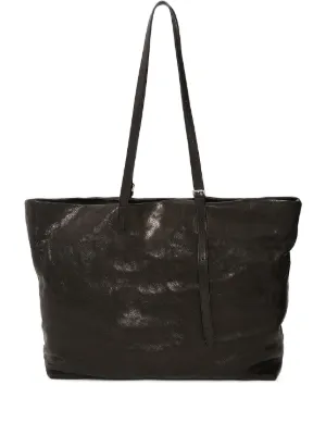 Boris Bidjan Saberi Laces Detail Large Tote Bag | Black | FARFETCH AO