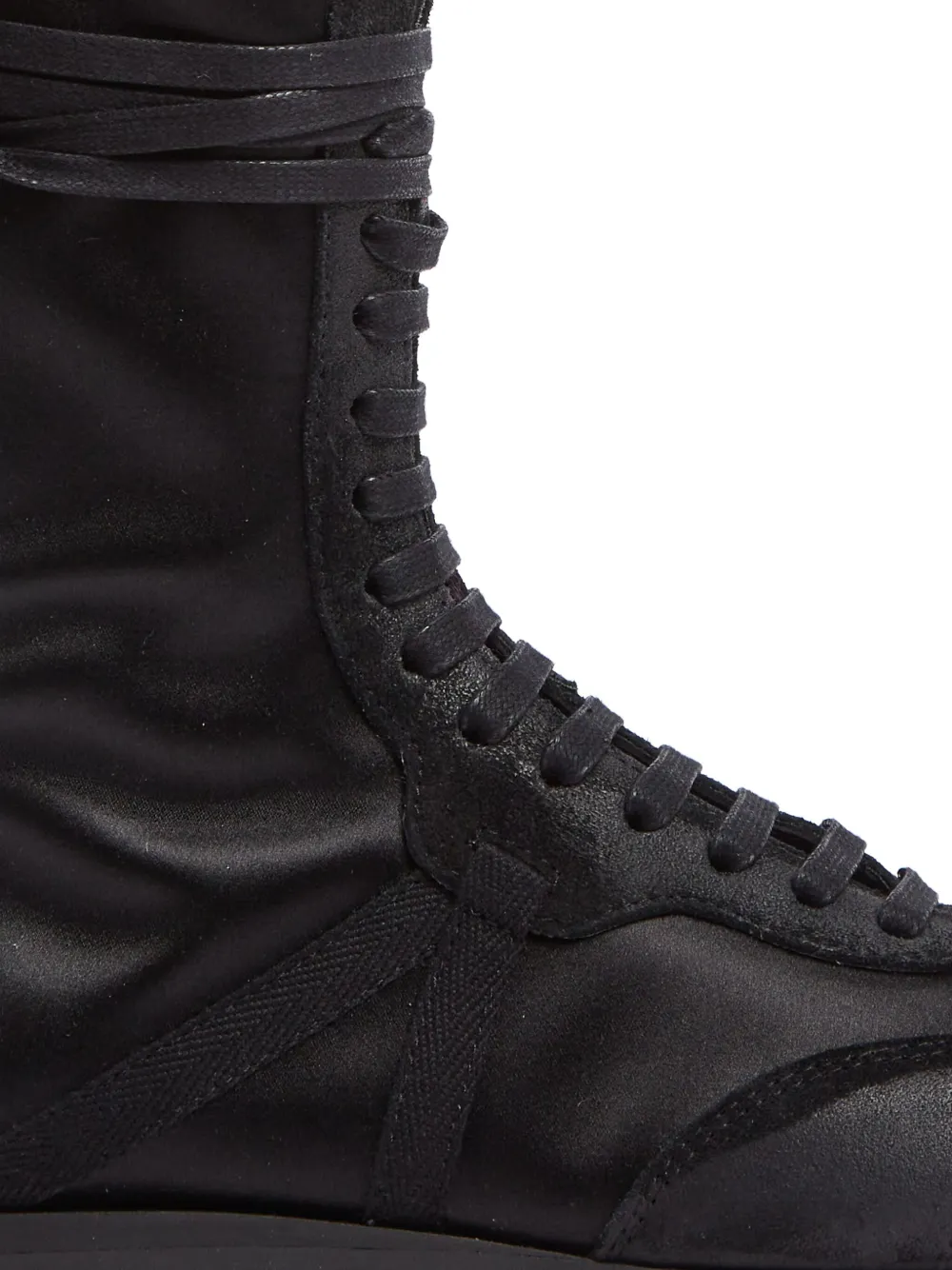 Ann Demeulemeester Fides high-top boxing sneakers Zwart