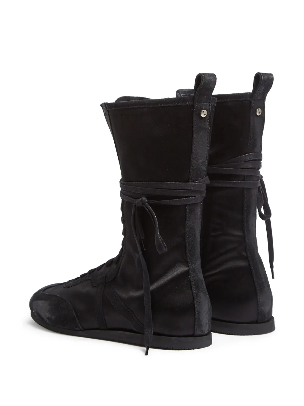 Ann Demeulemeester Fides high-top boxing sneakers Zwart